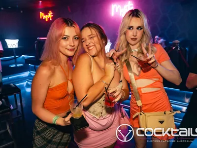 A professional photo of guests enjoying themselves at Cocktails Nightclub from our gallery.