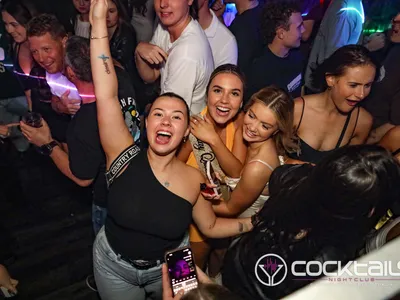 A professional photo of guests enjoying themselves at Cocktails Nightclub from our gallery.