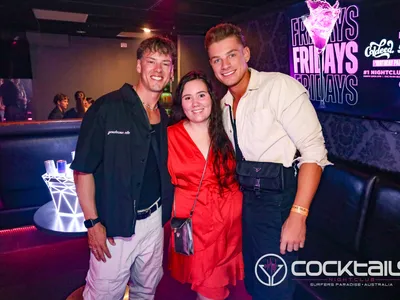 A professional photo of guests enjoying themselves at Cocktails Nightclub from our gallery.