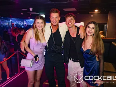 A professional photo of guests enjoying themselves at Cocktails Nightclub from our gallery.