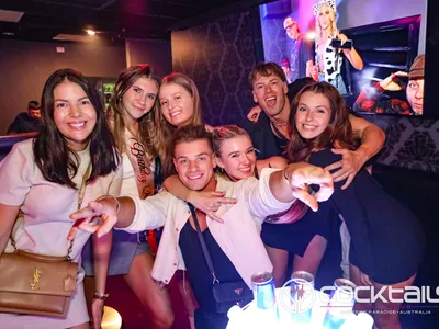 A professional photo of guests enjoying themselves at Cocktails Nightclub from our gallery.