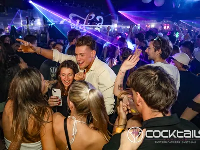 A professional photo of guests enjoying themselves at Cocktails Nightclub from our gallery.