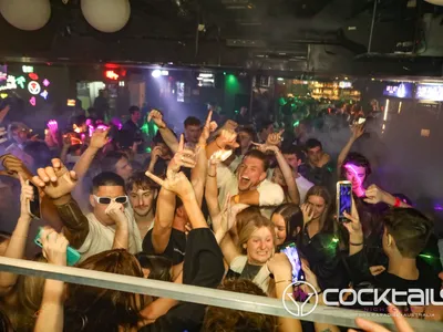 A professional photo of guests enjoying themselves at Cocktails Nightclub from our gallery.