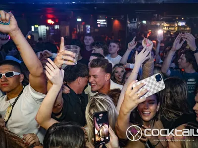 A professional photo of guests enjoying themselves at Cocktails Nightclub from our gallery.