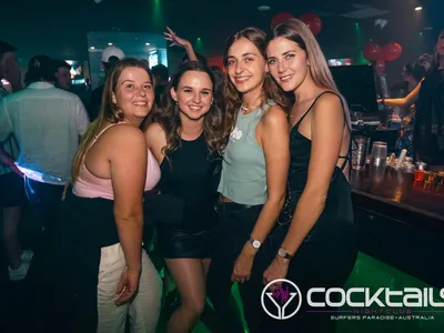 A professional photo of guests enjoying themselves at Cocktails Nightclub from our gallery.