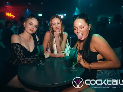 A professional photo of guests enjoying themselves at Cocktails Nightclub from our gallery.