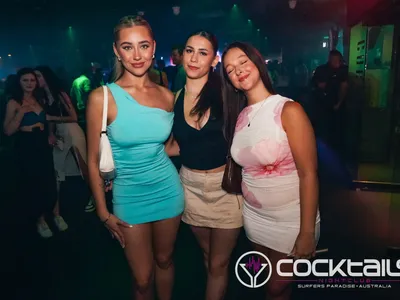 A professional photo of guests enjoying themselves at Cocktails Nightclub from our gallery.