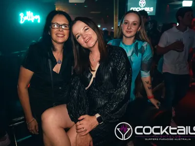 A professional photo of guests enjoying themselves at Cocktails Nightclub from our gallery.