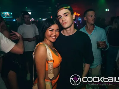 A professional photo of guests enjoying themselves at Cocktails Nightclub from our gallery.