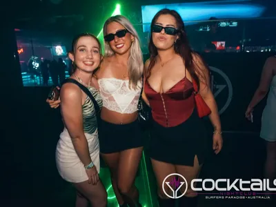 A professional photo of guests enjoying themselves at Cocktails Nightclub from our gallery.