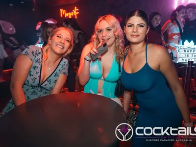 A professional photo of guests enjoying themselves at Cocktails Nightclub from our gallery.