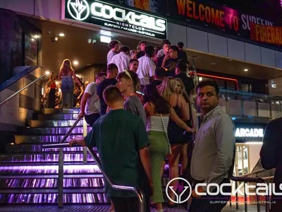 A professional photo of guests enjoying themselves at Cocktails Nightclub from our gallery.