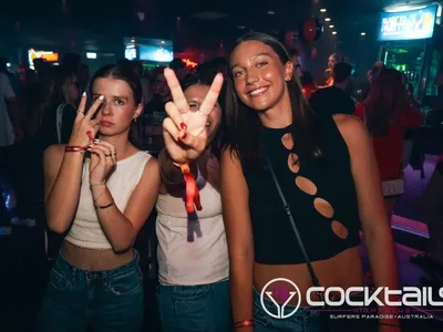 A professional photo of guests enjoying themselves at Cocktails Nightclub from our gallery.