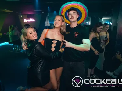 A professional photo of guests enjoying themselves at Cocktails Nightclub from our gallery.