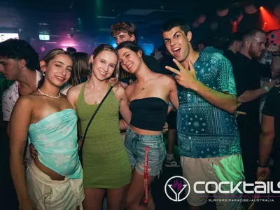 A professional photo of guests enjoying themselves at Cocktails Nightclub from our gallery.