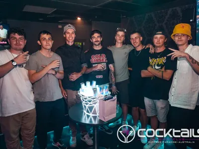 A professional photo of guests enjoying themselves at Cocktails Nightclub from our gallery.