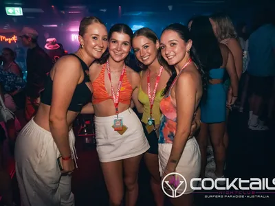 A professional photo of guests enjoying themselves at Cocktails Nightclub from our gallery.