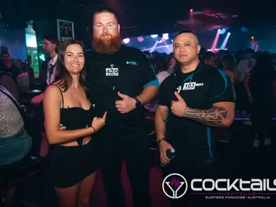 A professional photo of guests enjoying themselves at Cocktails Nightclub from our gallery.