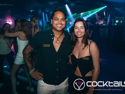 A professional photo of guests enjoying themselves at Cocktails Nightclub from our gallery.