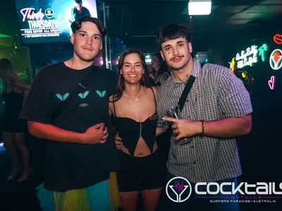 A professional photo of guests enjoying themselves at Cocktails Nightclub from our gallery.