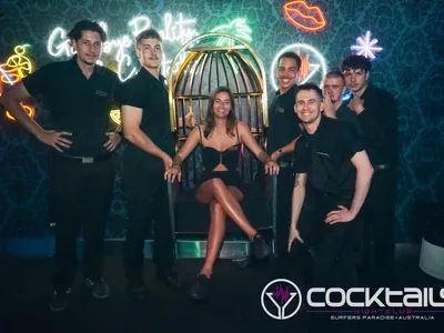 A professional photo of guests enjoying themselves at Cocktails Nightclub from our gallery.