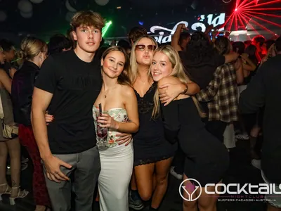 A professional photo of guests enjoying themselves at Cocktails Nightclub from our gallery.