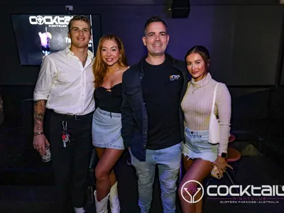 A professional photo of guests enjoying themselves at Cocktails Nightclub from our gallery.