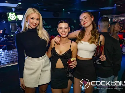 A professional photo of guests enjoying themselves at Cocktails Nightclub from our gallery.