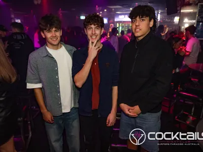 A professional photo of guests enjoying themselves at Cocktails Nightclub from our gallery.