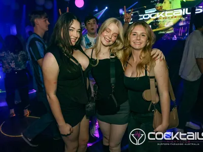 A professional photo of guests enjoying themselves at Cocktails Nightclub from our gallery.