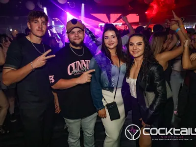 A professional photo of guests enjoying themselves at Cocktails Nightclub from our gallery.