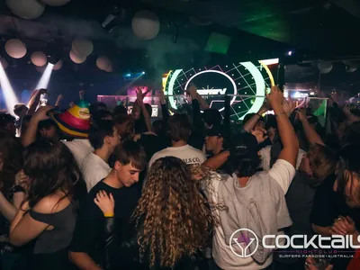 A professional photo of guests enjoying themselves at Cocktails Nightclub from our gallery.