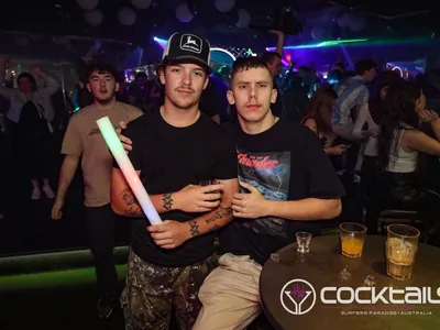 A professional photo of guests enjoying themselves at Cocktails Nightclub from our gallery.