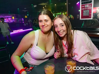 A professional photo of guests enjoying themselves at Cocktails Nightclub from our gallery.