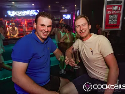 A professional photo of guests enjoying themselves at Cocktails Nightclub from our gallery.