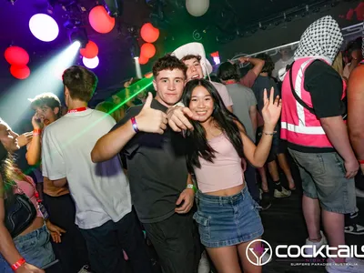 A professional photo of guests enjoying themselves at Cocktails Nightclub from our gallery.