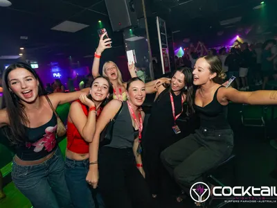 A professional photo of guests enjoying themselves at Cocktails Nightclub from our gallery.