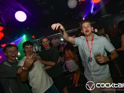 A professional photo of guests enjoying themselves at Cocktails Nightclub from our gallery.