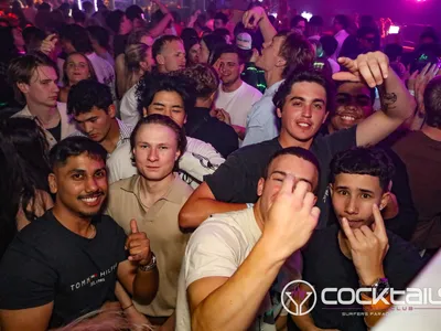 A professional photo of guests enjoying themselves at Cocktails Nightclub from our gallery.