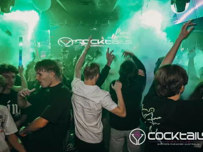 A professional photo of guests enjoying themselves at Cocktails Nightclub from our gallery.