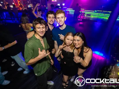 A professional photo of guests enjoying themselves at Cocktails Nightclub from our gallery.