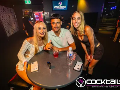 A professional photo of guests enjoying themselves at Cocktails Nightclub from our gallery.