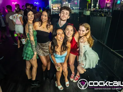 A professional photo of guests enjoying themselves at Cocktails Nightclub from our gallery.