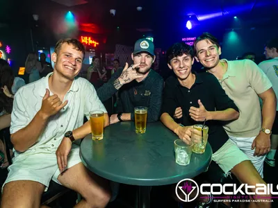 A professional photo of guests enjoying themselves at Cocktails Nightclub from our gallery.