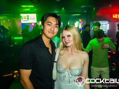 A professional photo of guests enjoying themselves at Cocktails Nightclub from our gallery.