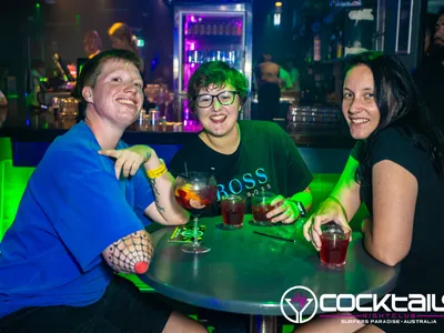 A professional photo of guests enjoying themselves at Cocktails Nightclub from our gallery.