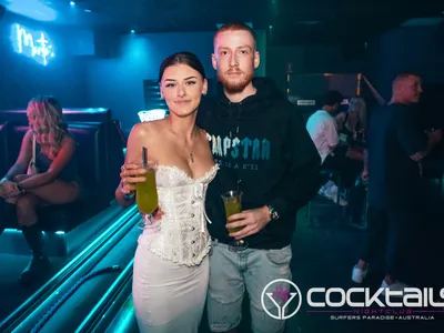 A professional photo of guests enjoying themselves at Cocktails Nightclub from our gallery.