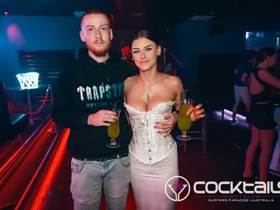 A professional photo of guests enjoying themselves at Cocktails Nightclub from our gallery.