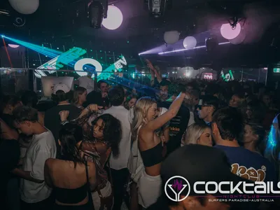 A professional photo of guests enjoying themselves at Cocktails Nightclub from our gallery.