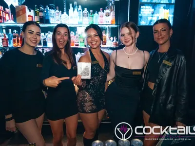 A professional photo of guests enjoying themselves at Cocktails Nightclub from our gallery.